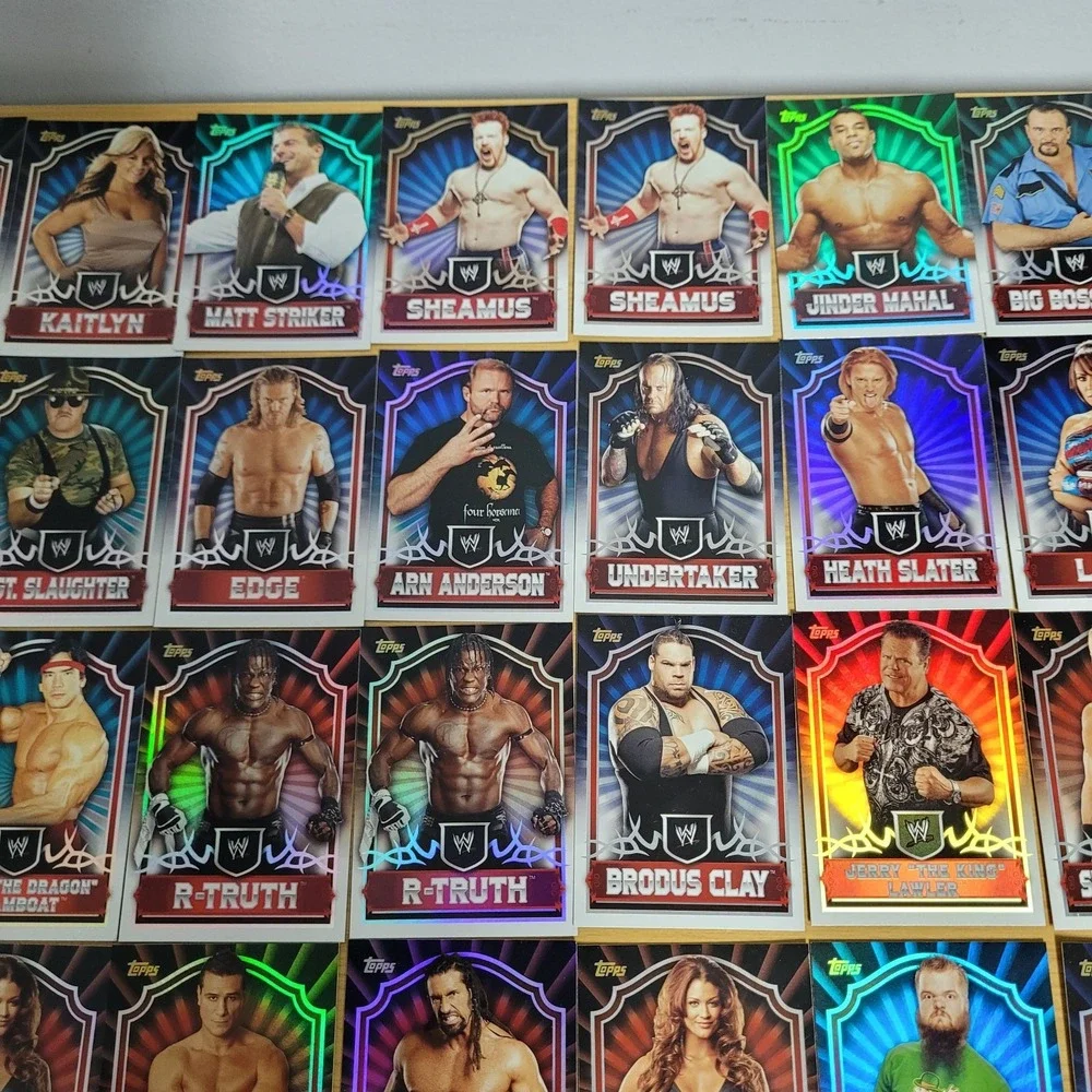 2011 Topps WWE Wrestling Cards Lot Bundle Punk Undertaker Bella Twins Foil Set